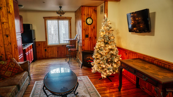 Inside Christmas Lodge